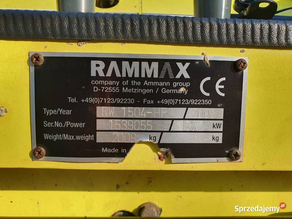WALEC OKOŁKOWANY RAMMAX RW 1504HF Mszana Dolna sprzedam