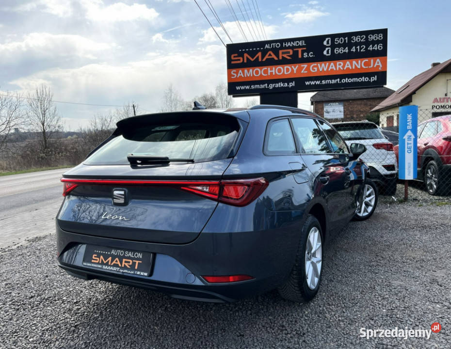 Seat Leon Salon STYLE Serwis 1Rej 2021 FV23 autoalarm Rydułtowy