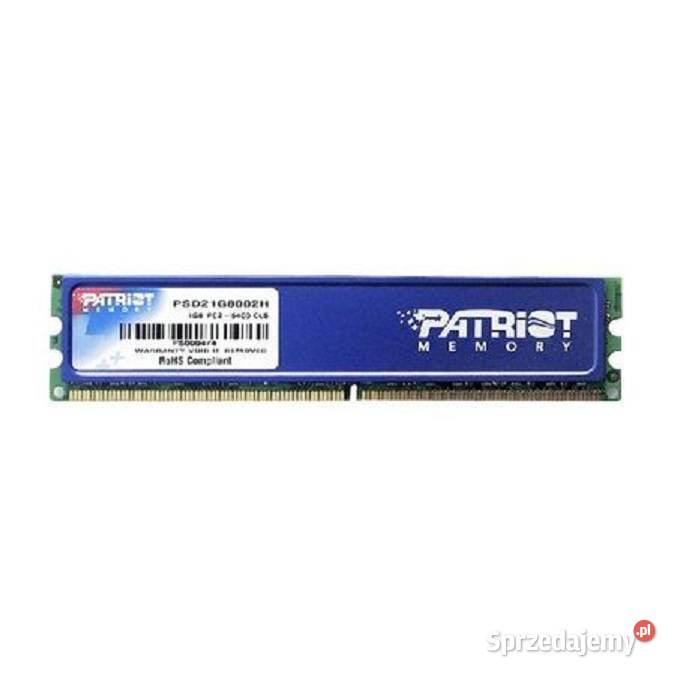 Pamięć DDR2 1GB 800MHz PC6400 Patriot Lubań
