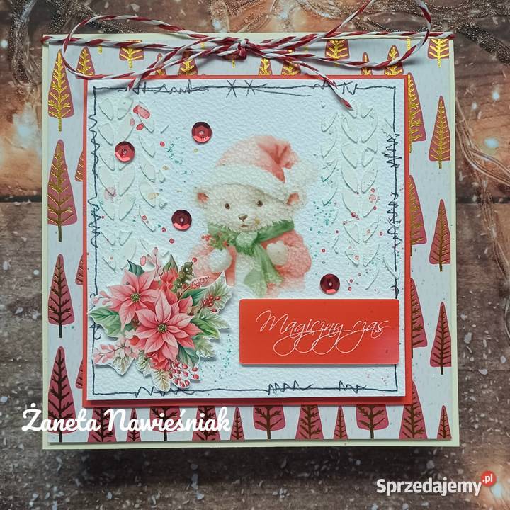Kartki świąteczne różne wzory rękodzieło Mszana Dolna