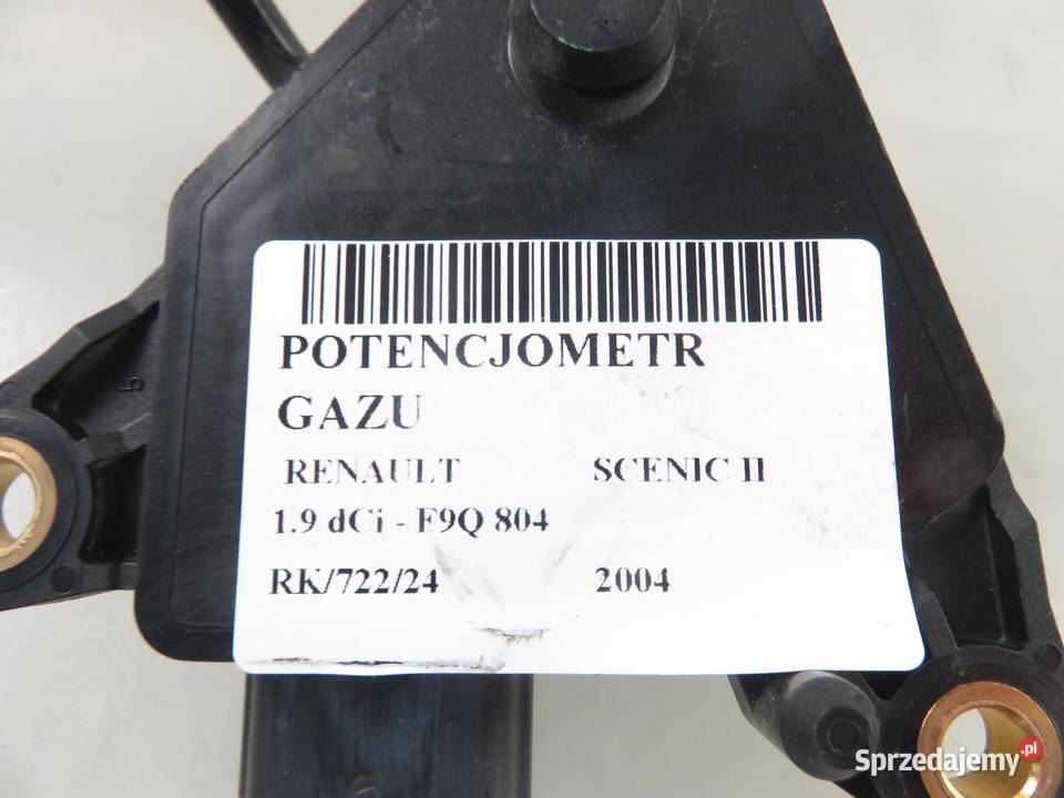 POTENCJOMETR GAZU RENAULT SCENIC II 15 dCi 19