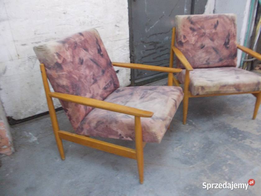 Stare fotele Czechosłowackie liski PRL vintage Fotele śląskie Bielsko-Biała