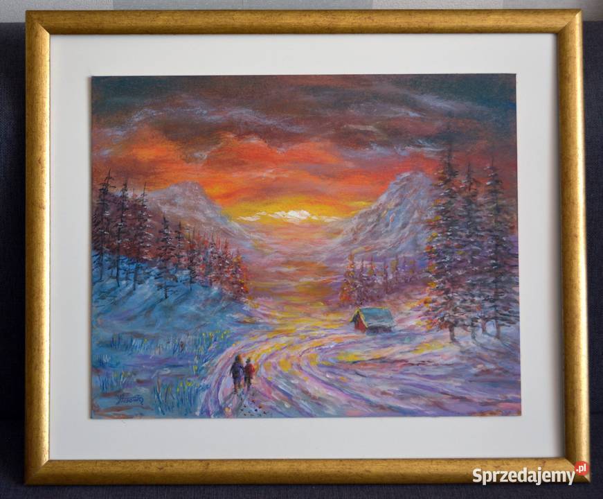 Obraz olejny NA PRZEŁĘCZY 50x40 Gliwice