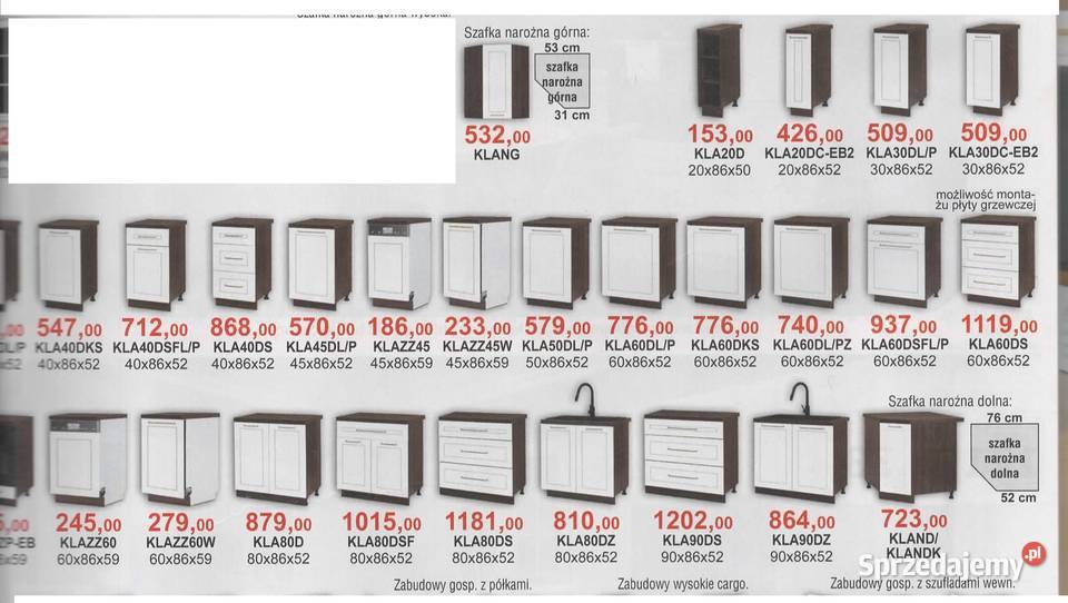 Fronty kuchenne Bodzio Heban połysk dolnośląskie Wałbrzych sprzedam