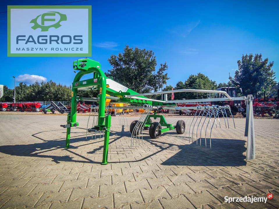 Nowa Zgrabiarka wirnikowa karuzelowa tandem RATY Maszyny rolnicze pomorskie