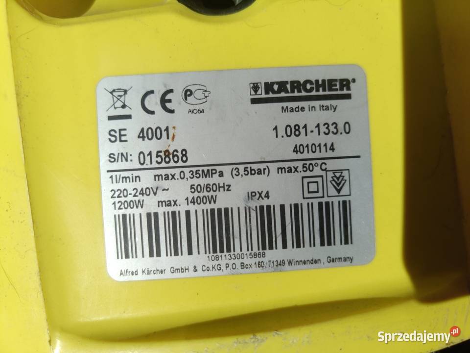 KARCHER SE 4001 Odkurzacz bez kabla AGD drobne