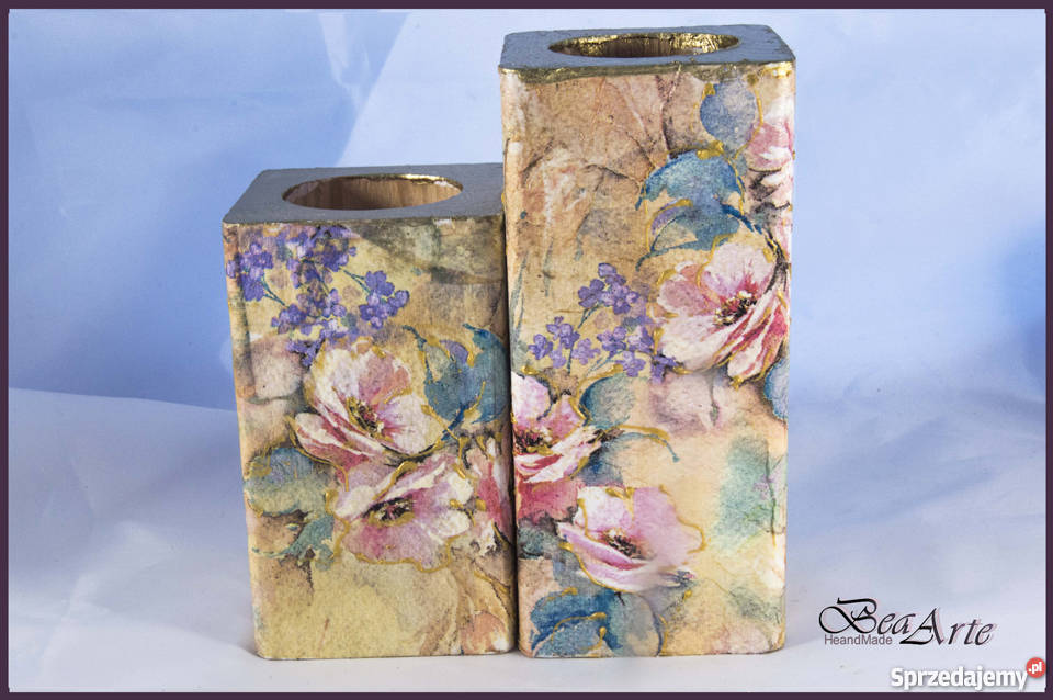 ŚWIECZNIK ŚWIECZNIKI ZAPACHOWE RĘKODZIEŁO sprzedam