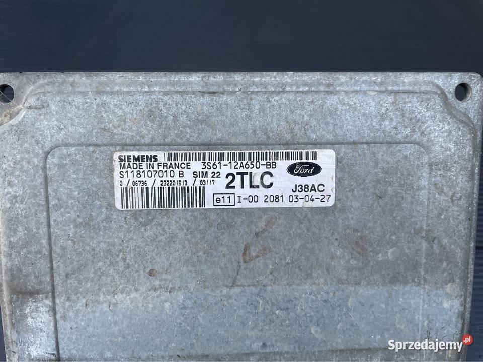 3S6112A650BB komputer sterownik silnika ford osobowe Szczecin sprzedam