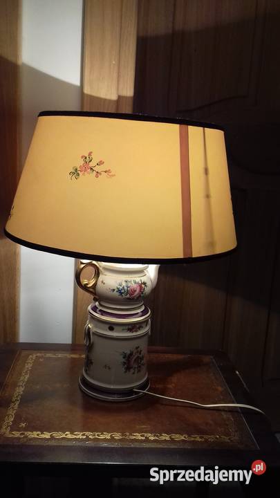stylowa lampa stojąca porcelana Budzyń