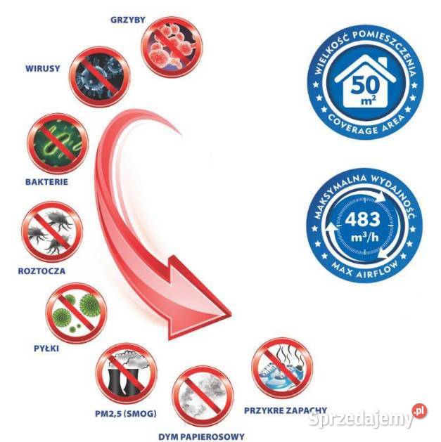 DEDRA DESCON DAP055 OCZYSZCZACZ POWIETRZA wielkopolskie sprzedam