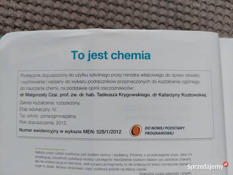 podręcznik i CDmatura To jest chemia 1 zak Kraków