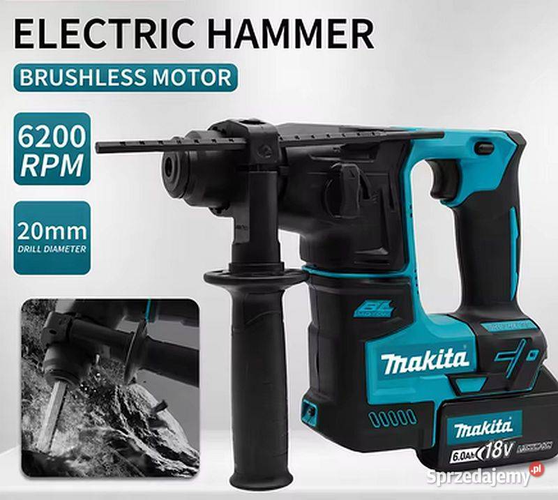 Makita zestaw sds plus Młotowiertarka DHR171 z Warszawa sprzedam