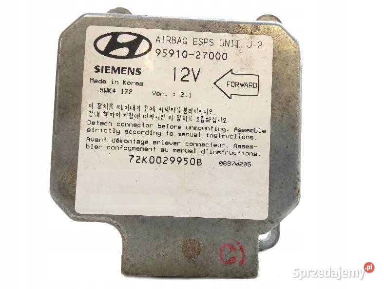 SENSOR AIRBAG 9591027000 Hyundai Coupe I Komputery