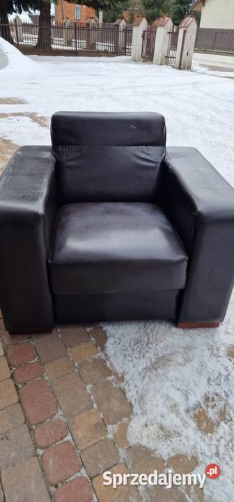 komplet wypoczynkowy sofa 2 pufy fotel Kraków