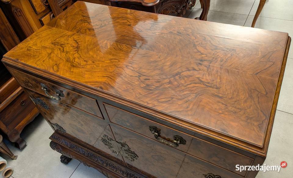 piękna komoda na lwich łapach mahoń sklep Dąbrowa Górnicza