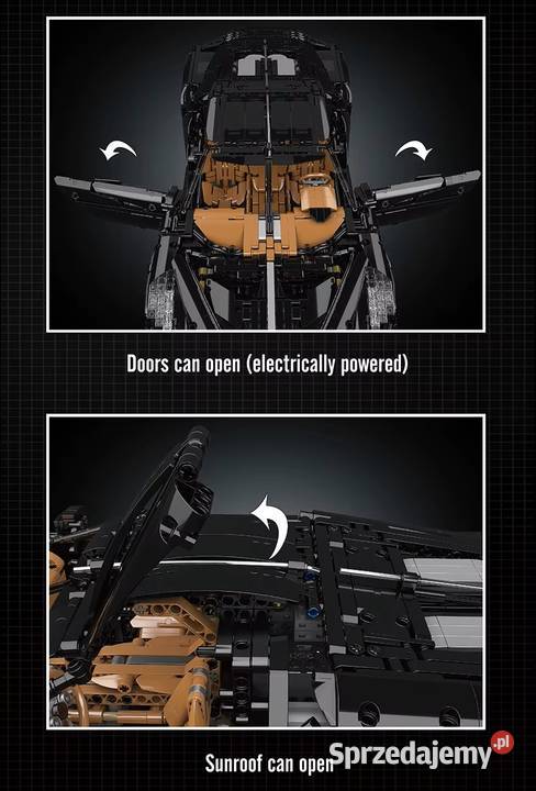 Mould king Technic RC Bugatti La Voiture Noire Dla Dziecka