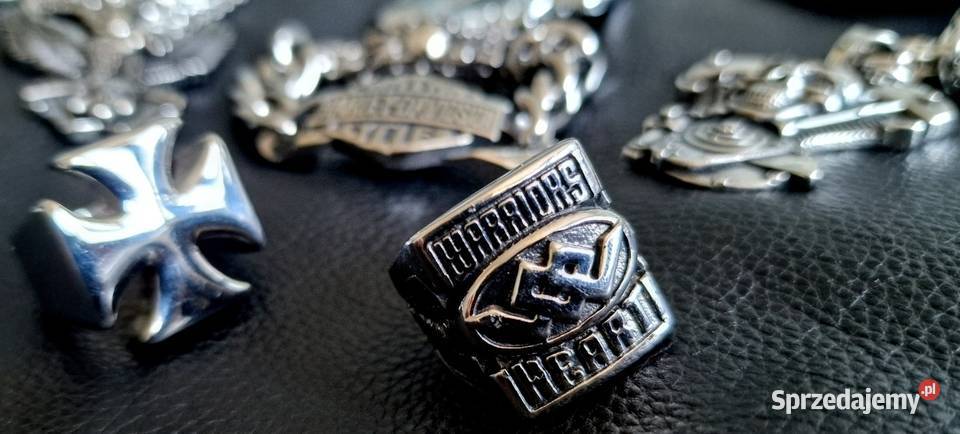 pierścień sygnet motocyklowy Harley chopper Sygnety Sochaczew