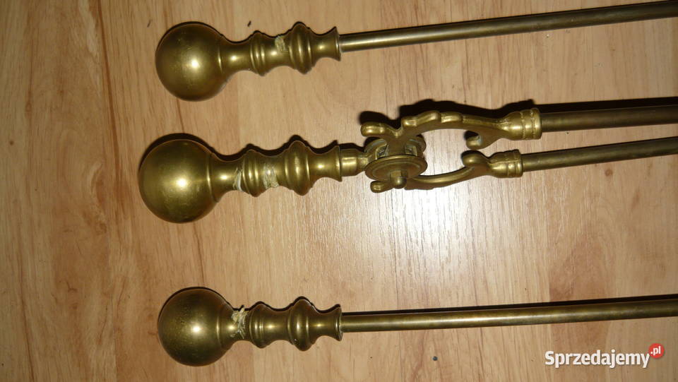 Zestaw kominkowy mosiężny mosiądz