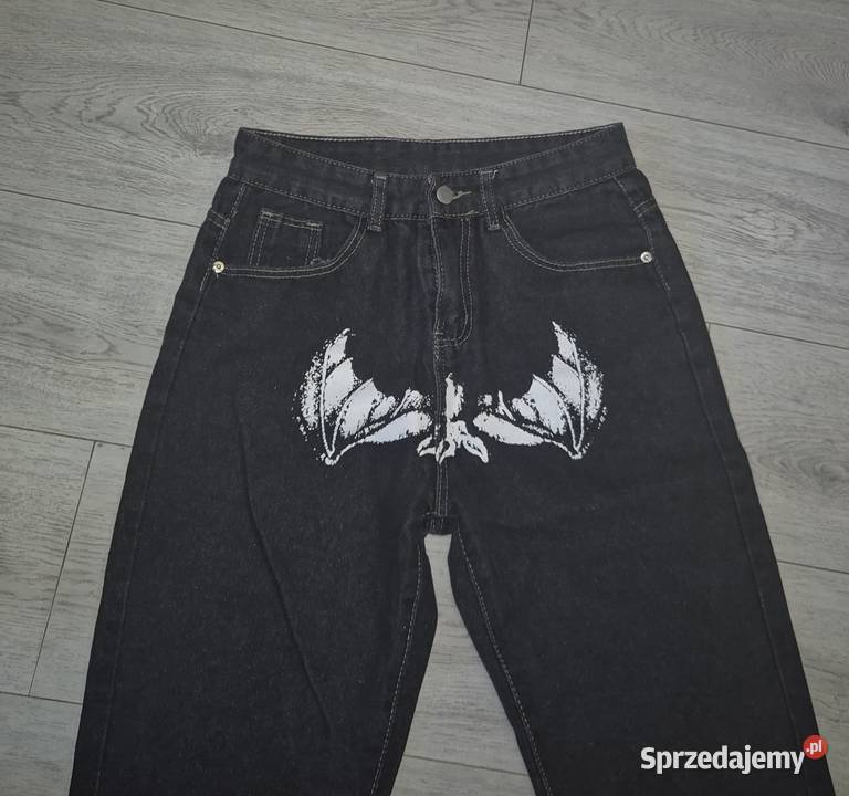 Spodnie jeansowe Baggy Y2K Streetwear M Łódź