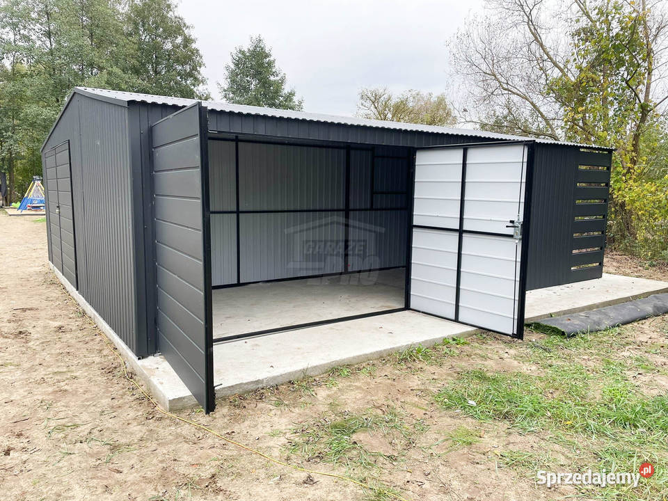 Garaż blaszany 7x75m wnęka 25m 2x brama Sprzedaż Toruń