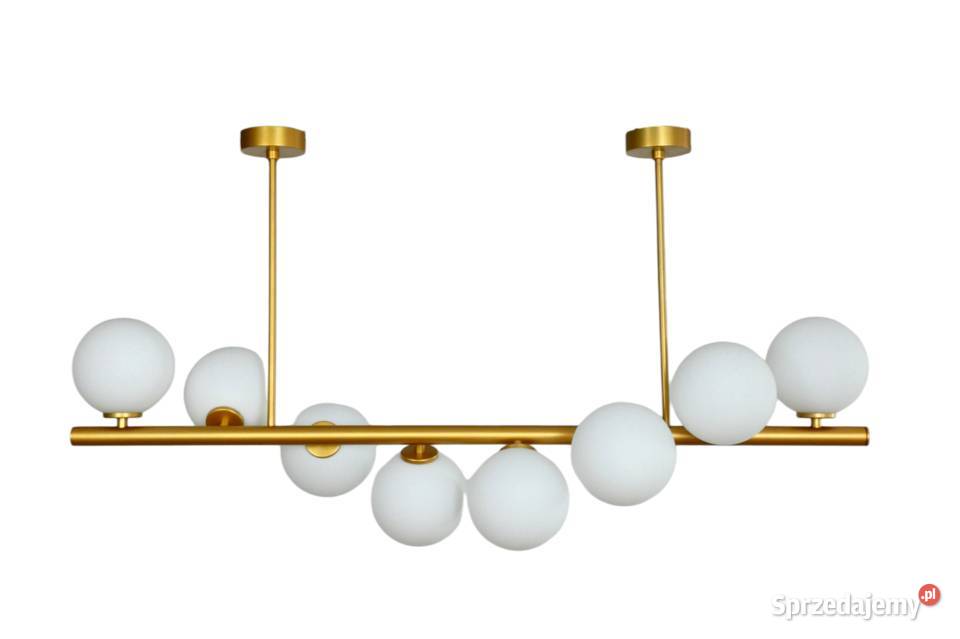 Modernistyczna złota lampa wisząca GLYGEN Nowe