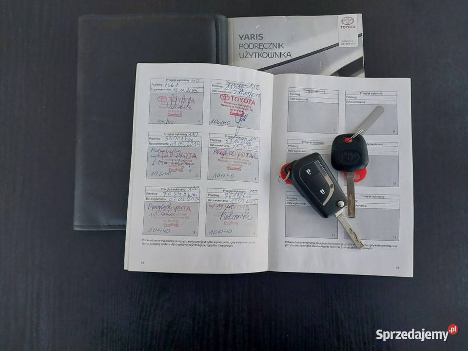 Toyota Yaris SALON pierwszy właściciel 81 serwis 811000km Warszawa