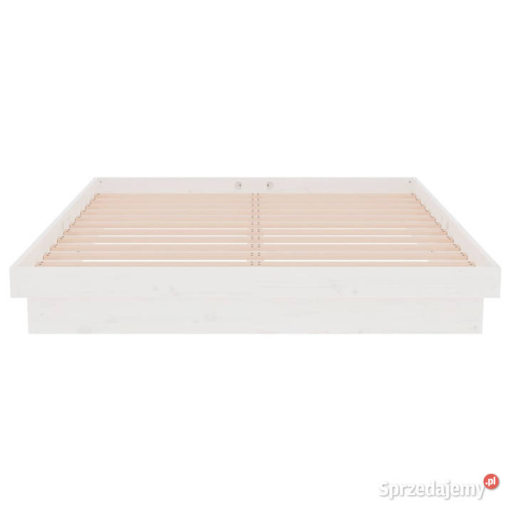 Rama łóżka biała lite drewno 140 x 190 WM819953 Warszawa sprzedam
