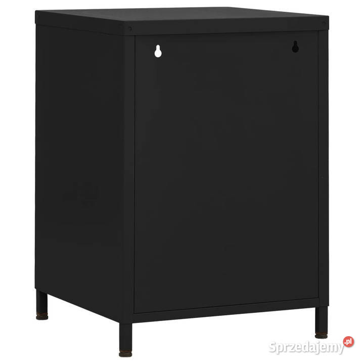 Szafka nocna czarna 35x35x51 stalowa WM336223 Warszawa