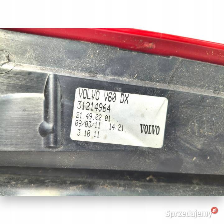 LAMPA PRAWA Volvo V60 20102018 tylna tylnia lubelskie Chełm