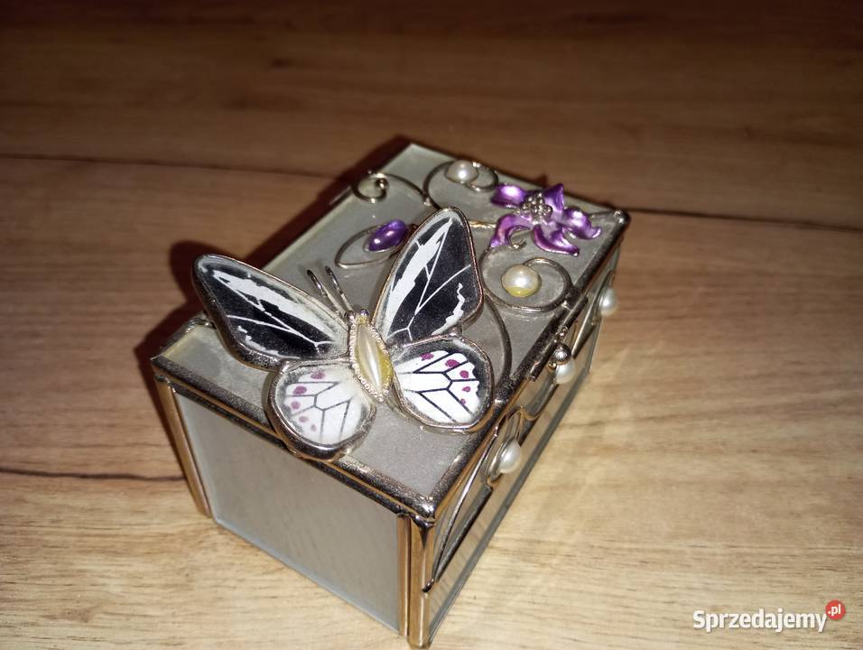 Piękna szklana szkatułka lubelskie