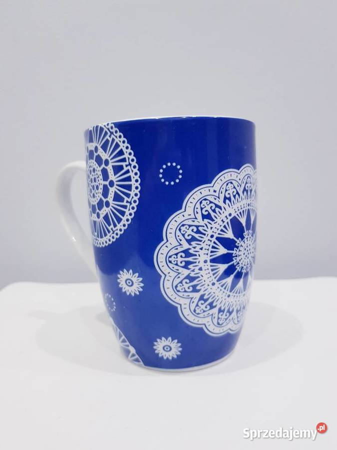 Kubek ceramiczny z imitacją haftu Dąbrowa Górnicza sprzedam