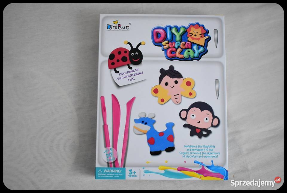 DIY Super clay masa plastyczna magnesy NOWE 3 lata+ Edukacyjne Płock sprzedam