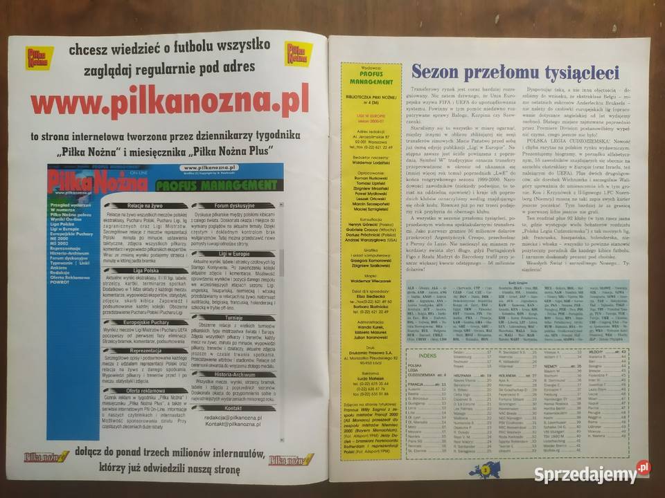 Skarb kibica ligi w Europie sezon 200001 Łódź