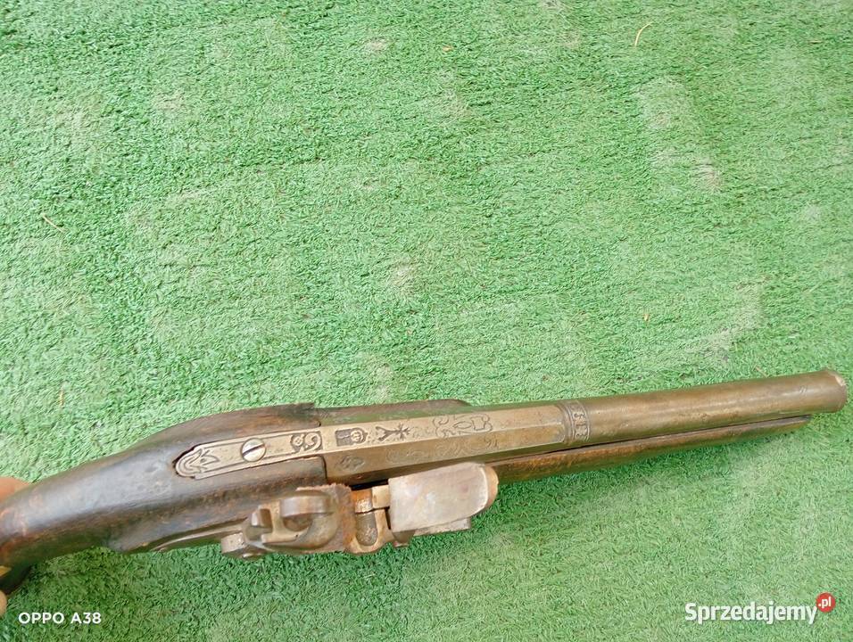 pistolet skałkowy marynarski Bielawa