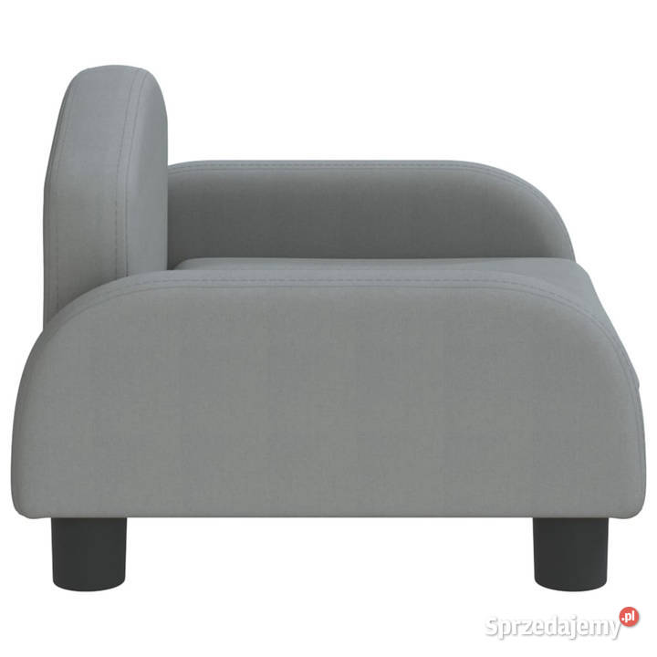 Sofa dzieci jasnoszara 50x40x30 obita tkaniną Meble Warszawa