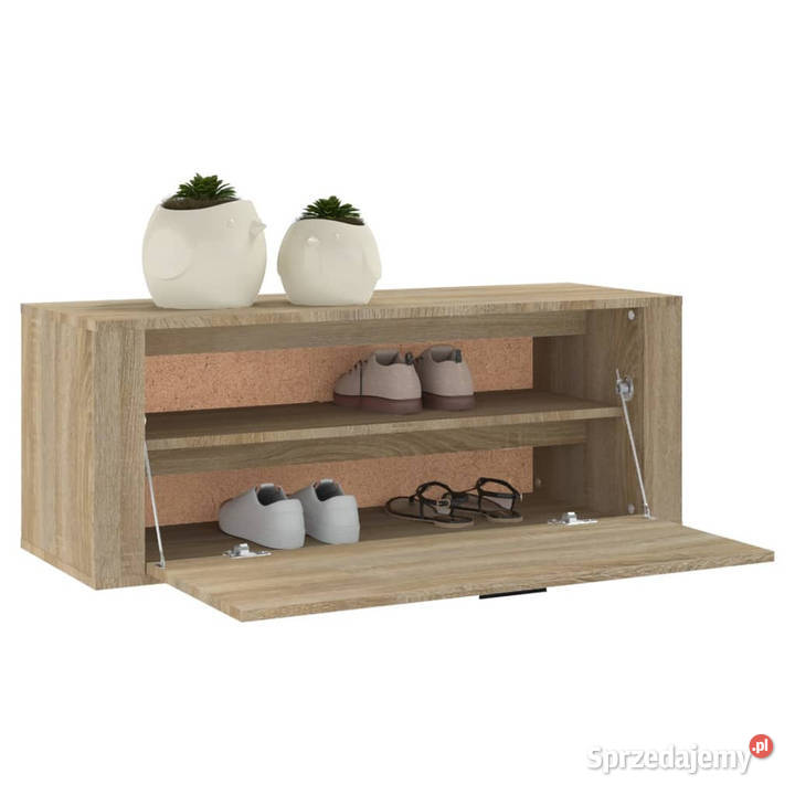 Szafka na buty ścienna dąb sonoma 100x35x38
