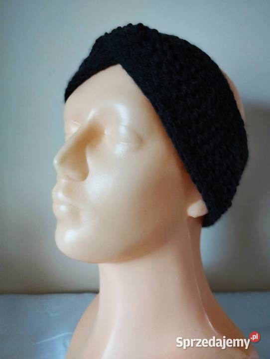 Opaska turbanik handmade ciemna oliwka Nakrycia głowy Olsztyn