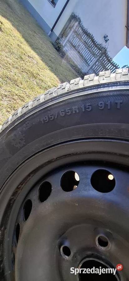 Sprzedam Opony Zimowe z felgą Stalową Kuleje sprzedam