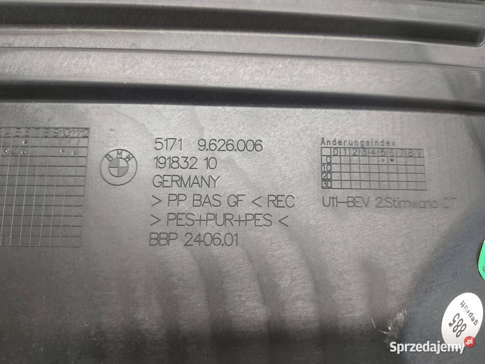 BMW iX1 X1 U11 Ściana grodziowa 9626006