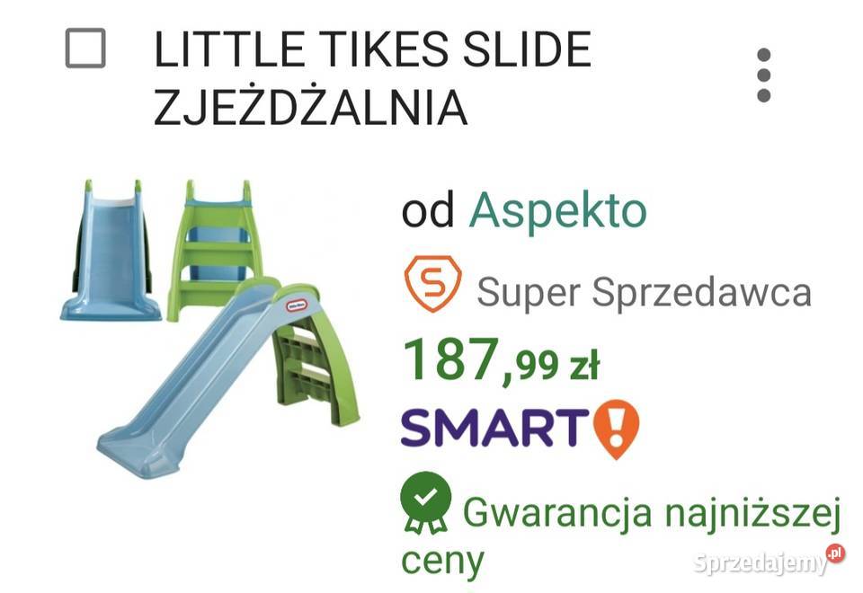 Zjeżdżalnia Little Tikes długość ślizgu 95 lubelskie