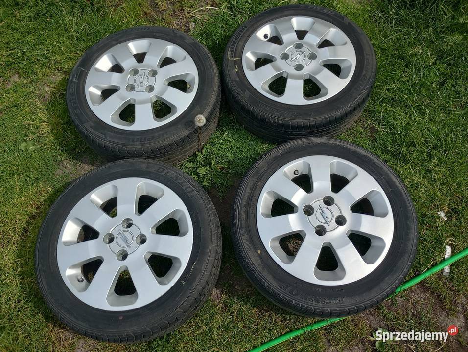 Opel 15 4x100 Koła Alufelgi Opony Letnie Combo Chodecz