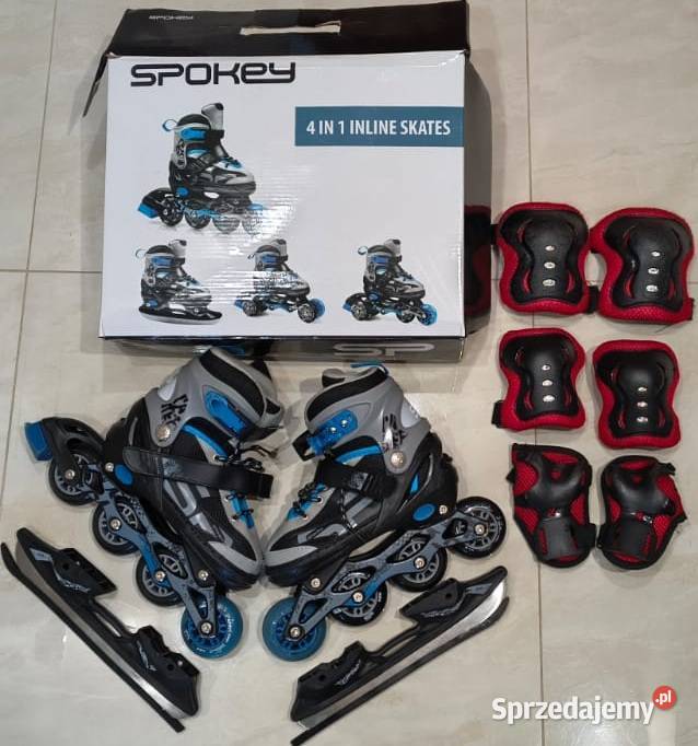 Rolki łyżwy wrotki 4w1 ochraniacze kask Bełchatów sprzedam