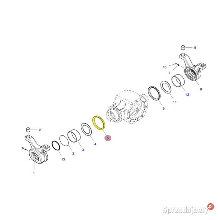 Pierścień uszczelniający osi przedniej podlaskie