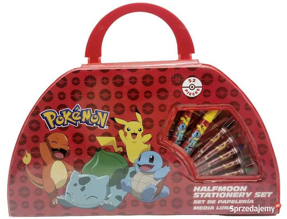 Kredki Farbki Flamastry Pokemon Pikachu Zestaw