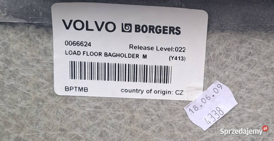 Podłoga bagażnika Volvo XC60 20082017 39856525 Mielęcin