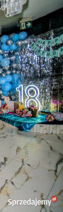 18 neon napis ledy Osiemnastka urodziny okazja