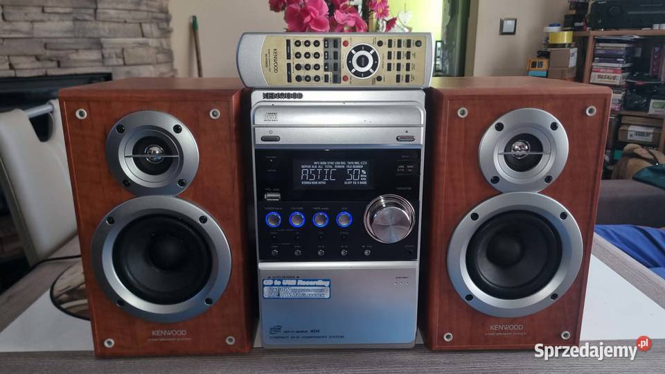 Mikrowieża HiFi Kenwood M505 USB CD MP3 Kaseta z łódzkie Warta