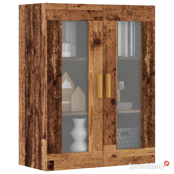 Szafka wisząca stare drewno 695x34x90 WM857043 Warszawa