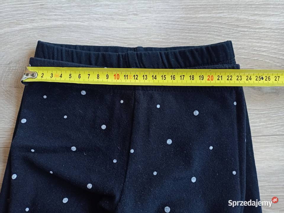 Legginsy getry dziewczęce ocieplane czarne 104 Płock