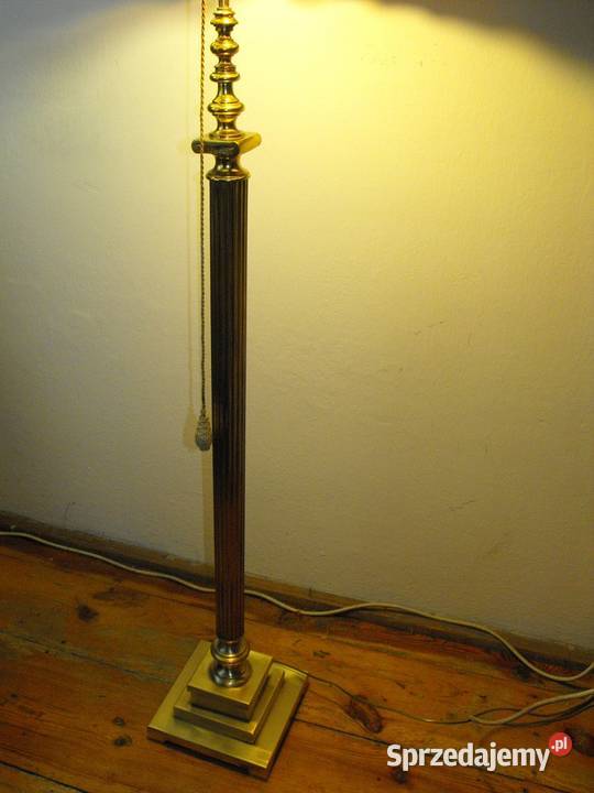 Piękna mosiężna lampa podłogowa klosz witraż w Skierniewice sprzedam